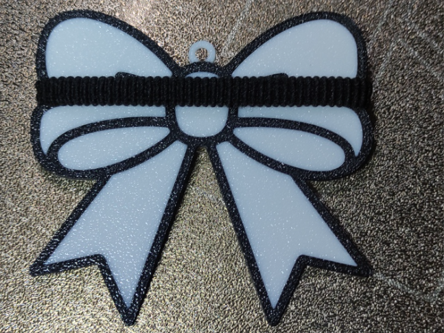 Bow Ponytail Holder Keychain - 1
