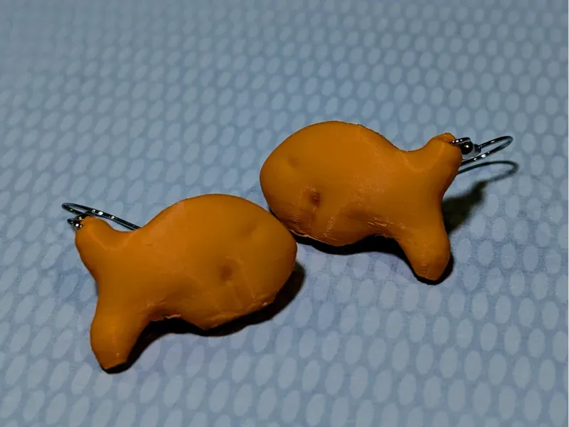 Goldfish Earrings view 2