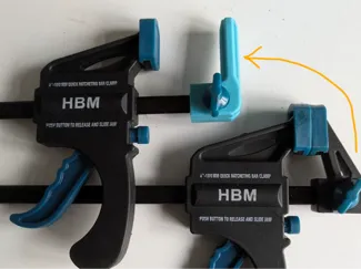 1 hand clamp for track saw guide