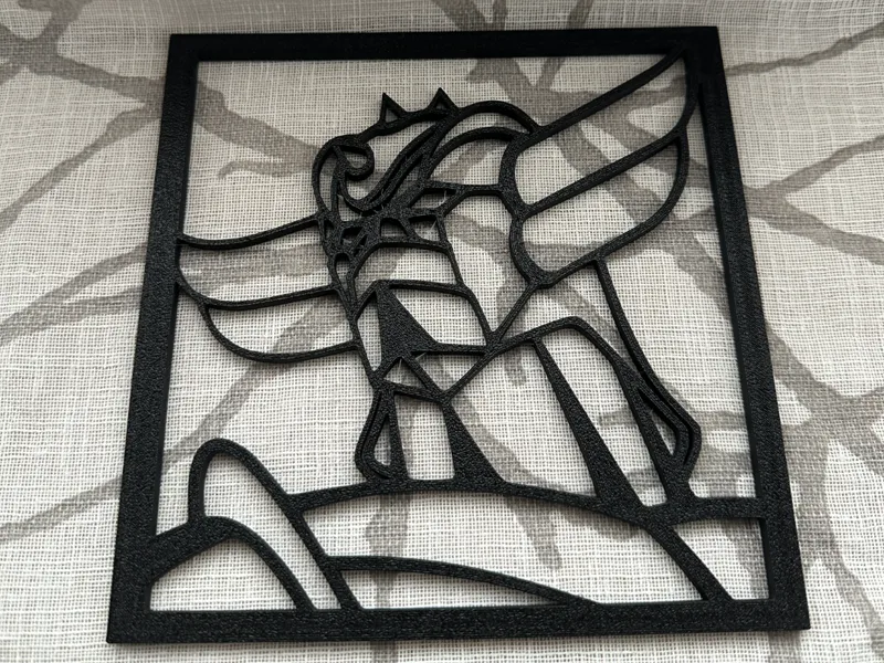 Goldrake WallArt line art