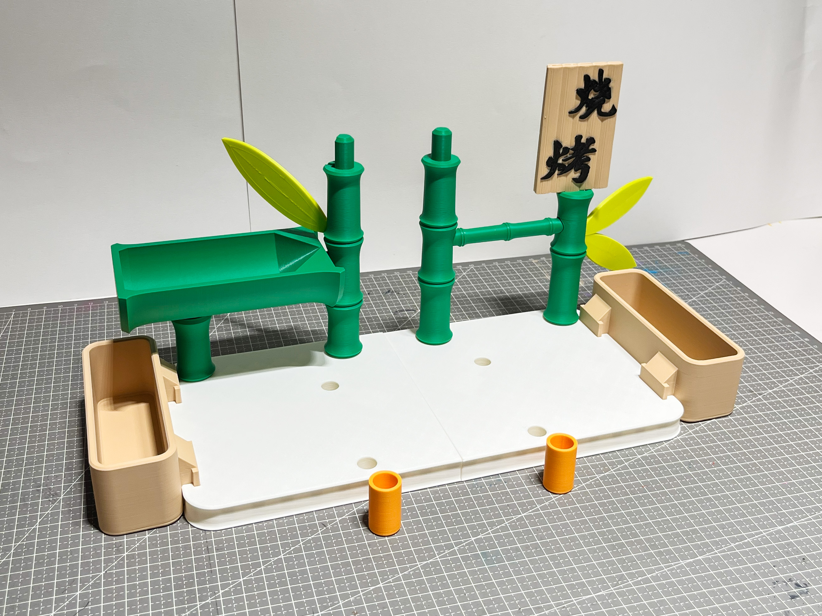 Miniatura 2 do modelo 3D 熊猫嘟嘟烧烤车 熊猫背包 过家家烧烤 （分色拼装）