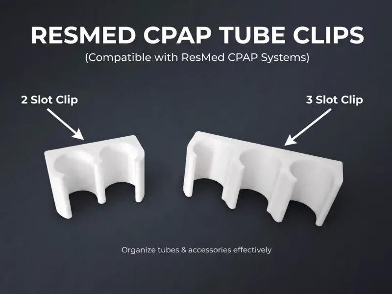 CPAP Tubing Travel Organizer Clips / Lie Flat