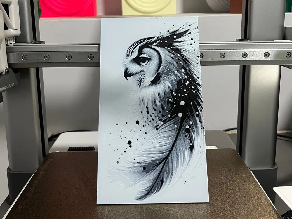 Owl Hueforge ( 2 Colors Only ) by Kitus3D MakerWorld: Download Free 3D ...