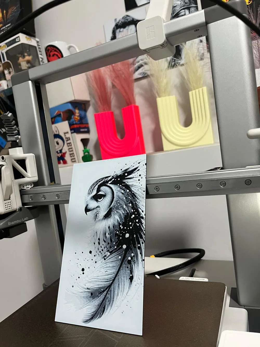 Owl Hueforge ( 2 Colors Only ) - Free 3D Print Model - MakerWorld