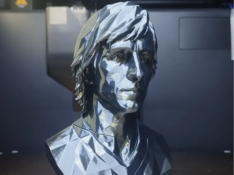 Bust Cruyff Modern Art - Low Poly Tribute