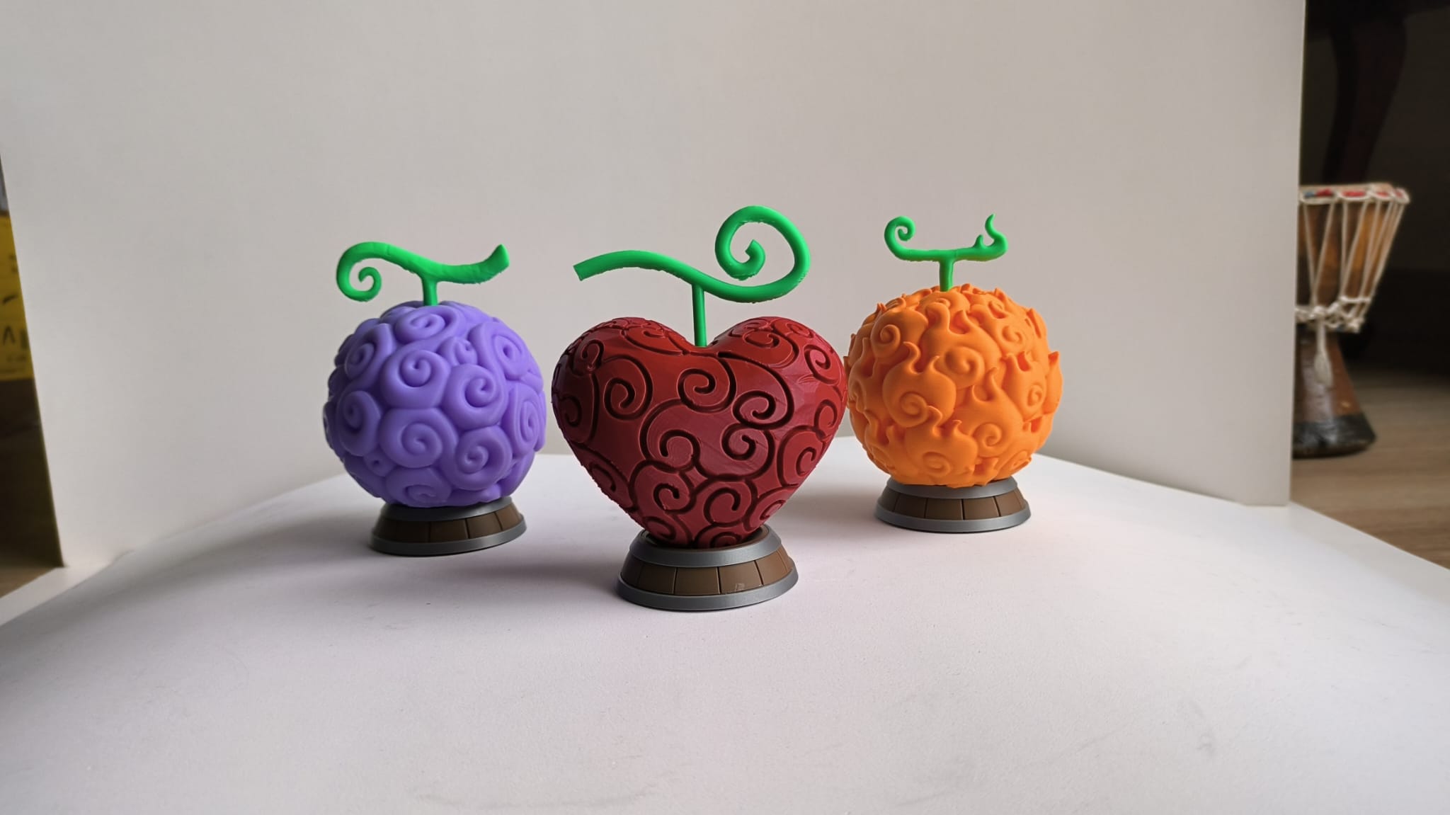 One piece Coaster Devil's fruits (SET05) - Free 3D Print Model