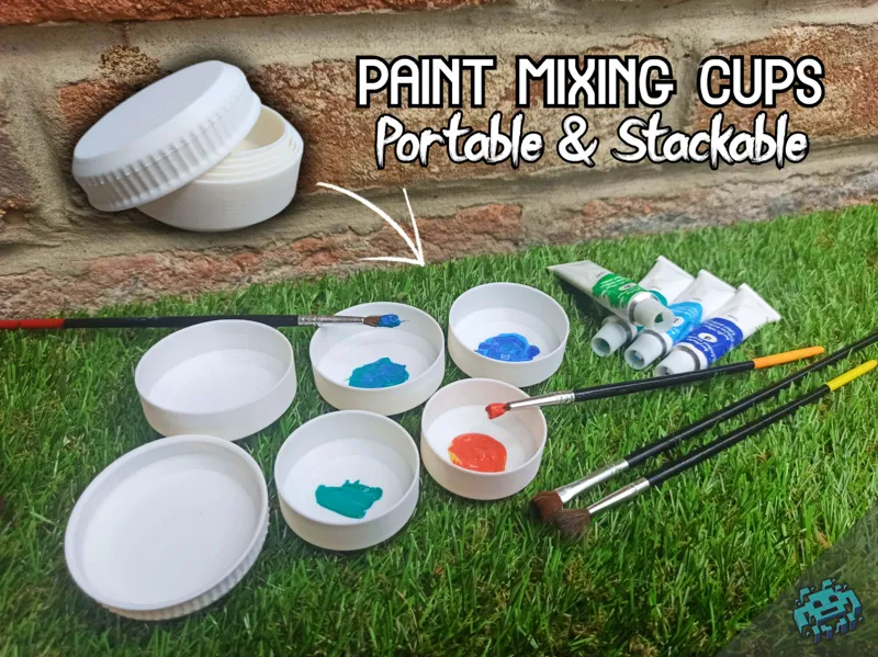 Paint Mixing Cups - Portable & Stackable