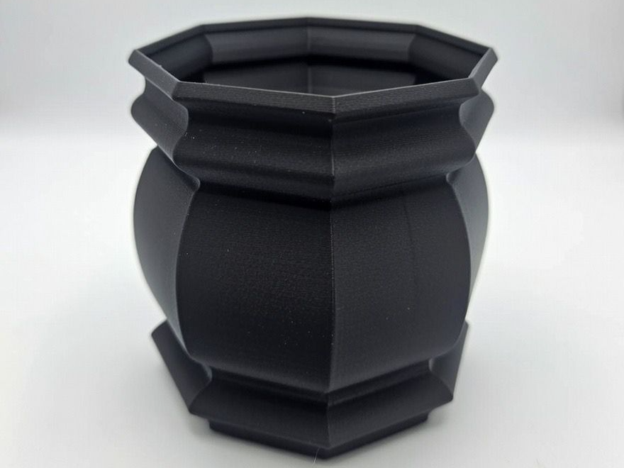Octagon Vase & Tray Achteckige Vase