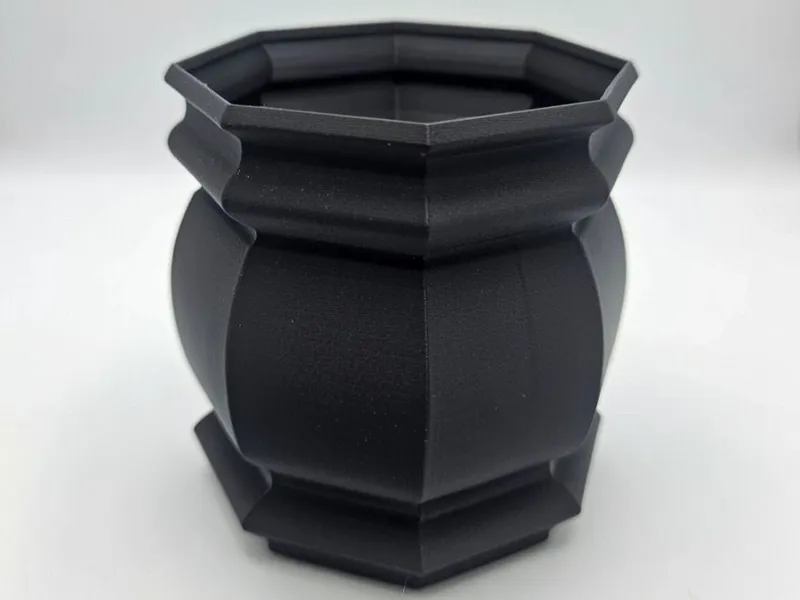 Octagon Vase & Tray Achteckige Vase