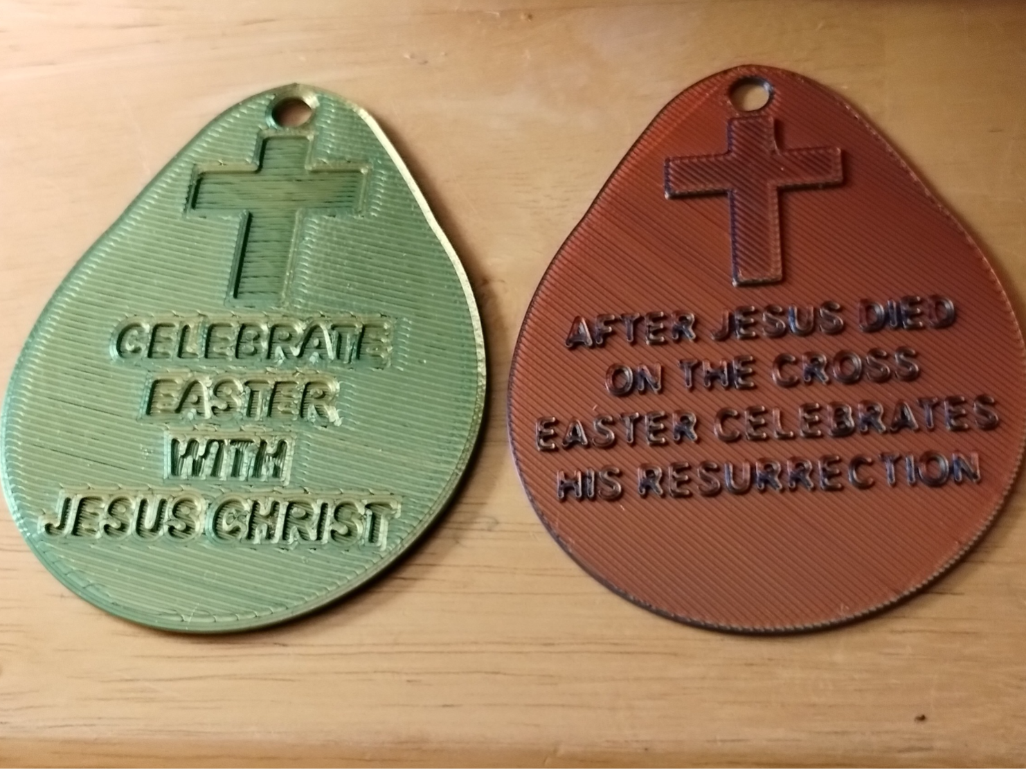 Easter Keychain or Basket Tag Celebrating Jesus