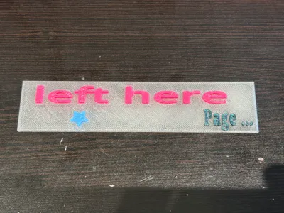 Left Here Bookmark