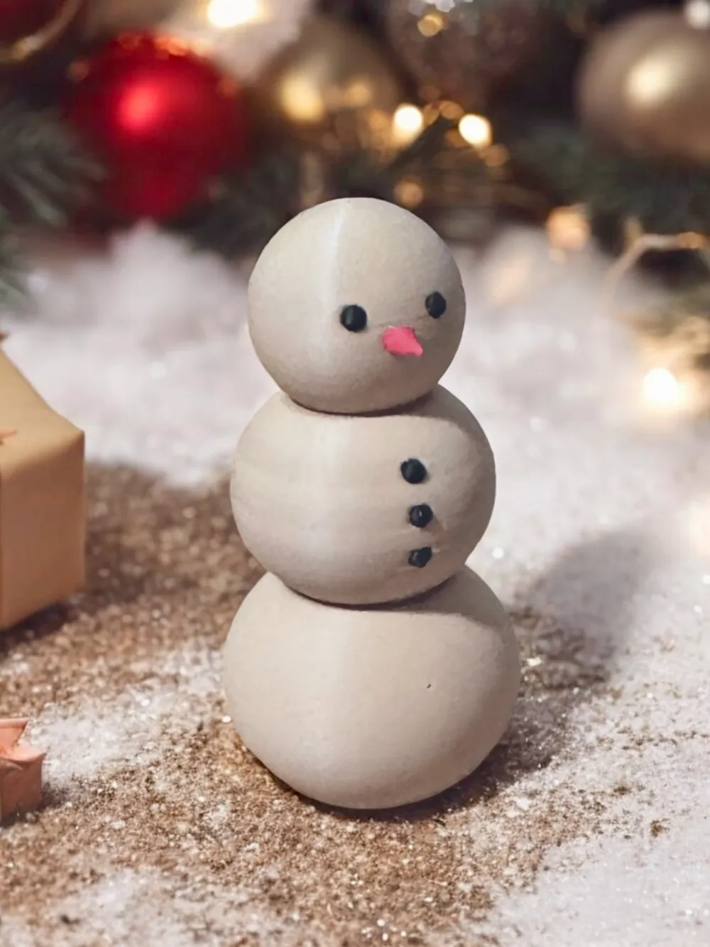 Mini Snowman Christmas Decor - Free 3D Print Model - MakerWorld