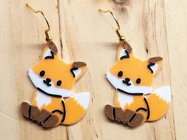 Kawaii Fox Earrings