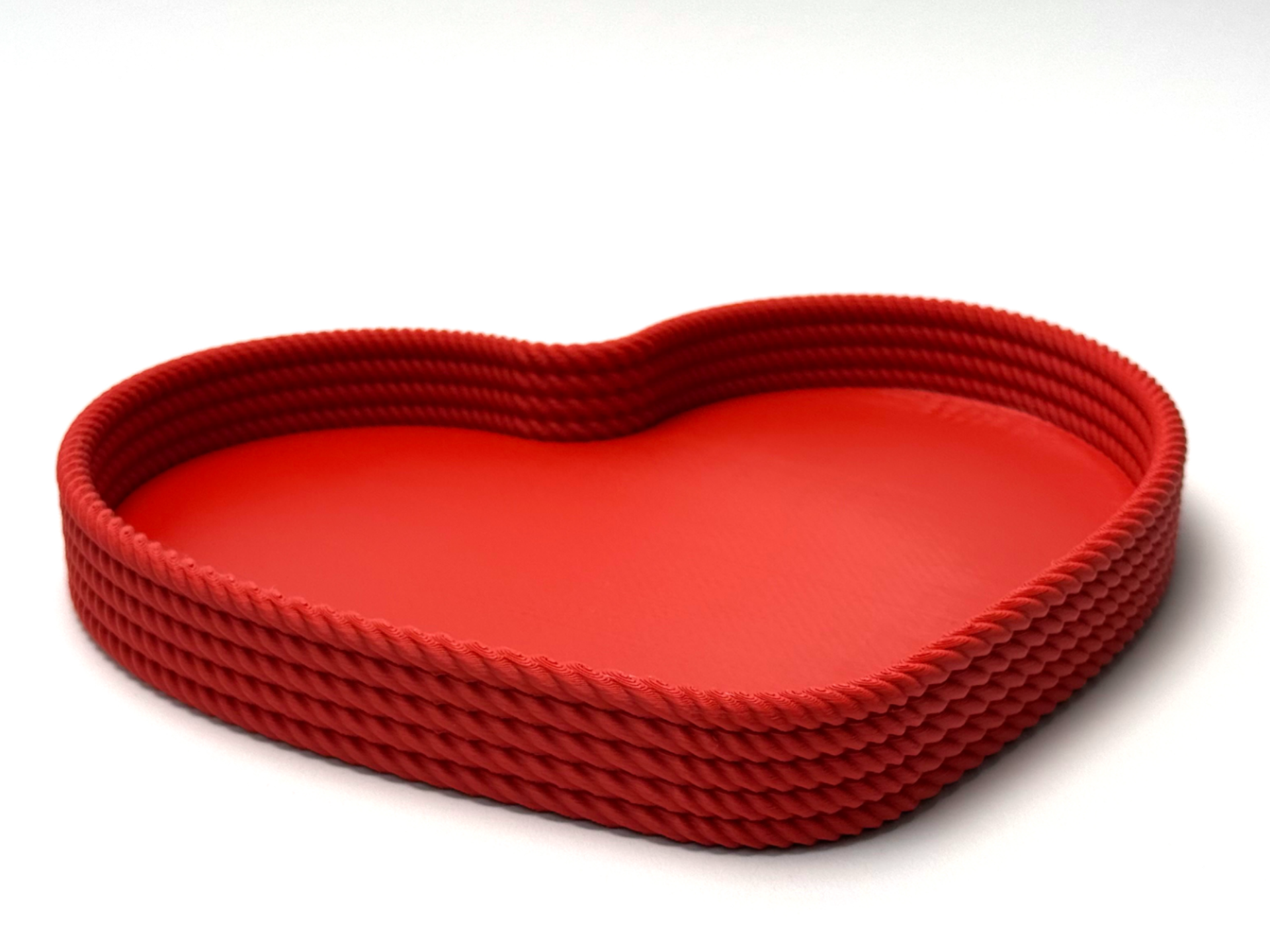 Heart Tray with Rope Texture