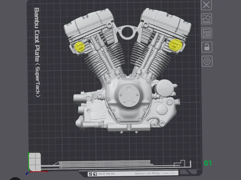 Harley Davidson Twin Cam Engine Display