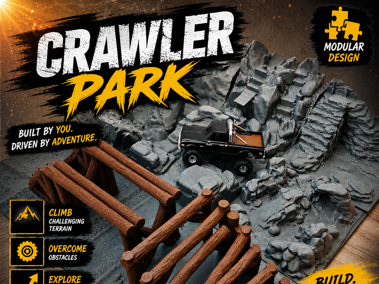 RC Crawler Park Parkour Felsen Axial SCX30 Puzzele