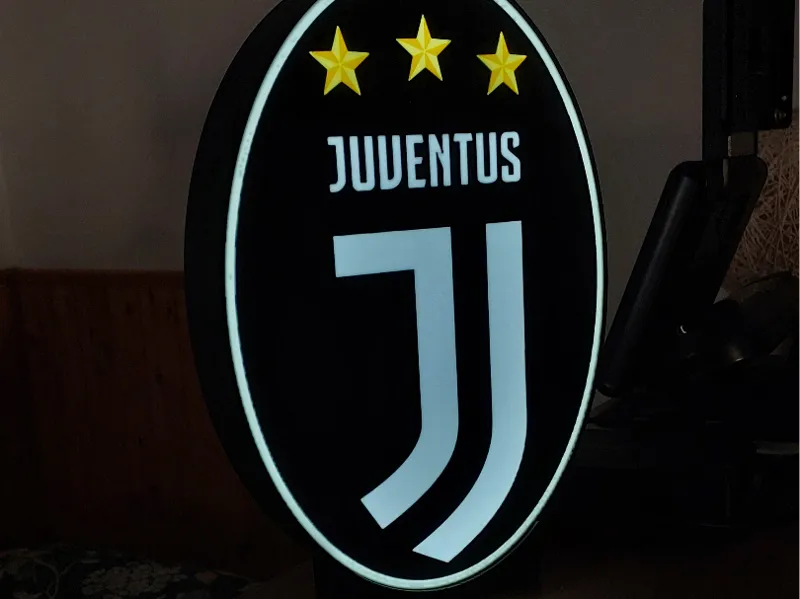 Lampada Light Box Juventus ricaricabile a batteria