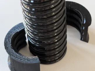 Helical hose clamp