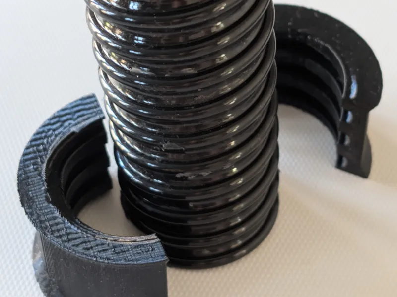 Helical hose clamp