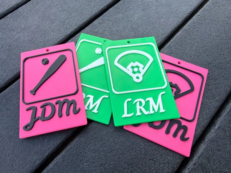 Customizable Baseball Sports Bag Tag