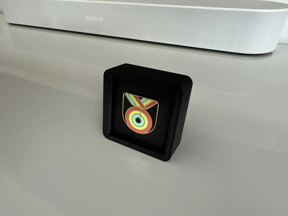 Apple Watch Close Your Rings Day Pin Display by Bas van der ...