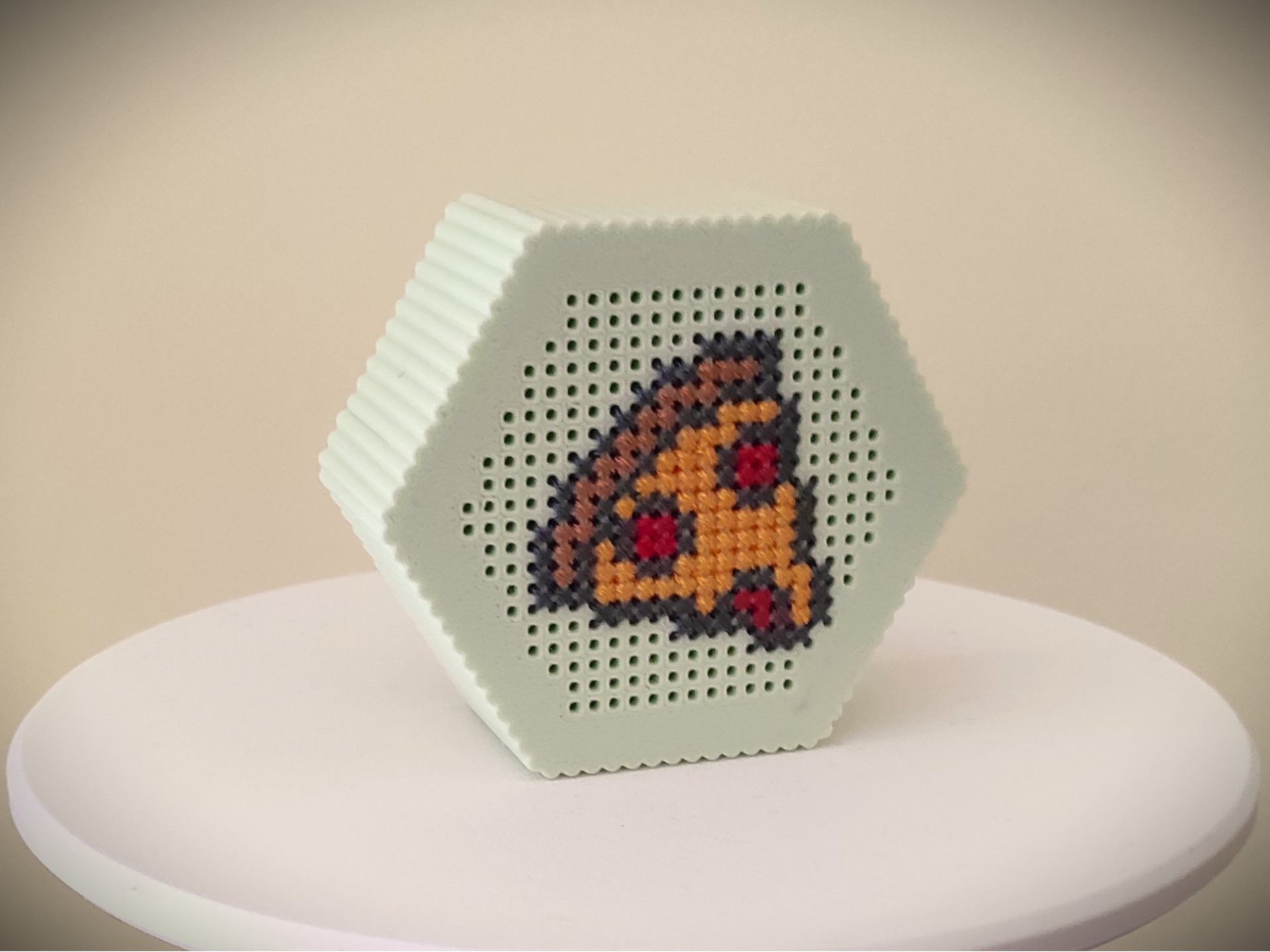 Hexagonal Cross-Stitch & Embroidery Box