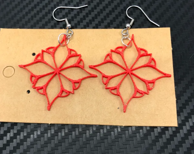 Flower mandala earrings no AMS, 0.4 mm nozzle