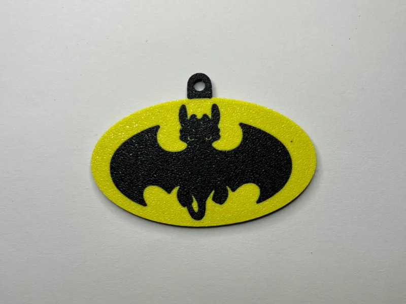 Bat-toothless keychain