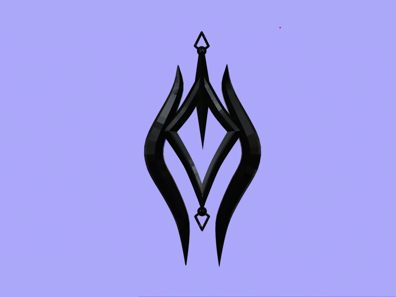 Obsidian Whisper – Gothic Inspired Sigil Earrings view 3