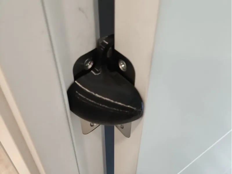 Doorstop on hinge full open
