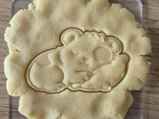 Guinea Pig sleeping. Cookie cutter and stamp