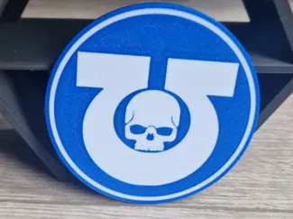 ultramarines coaster warhammer 40k