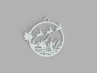 Santa Christmas Ornament