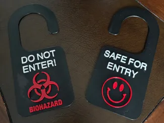 Door Hanger - Bio Hazard - Front Plate