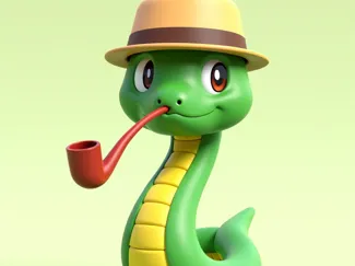 Burning snake