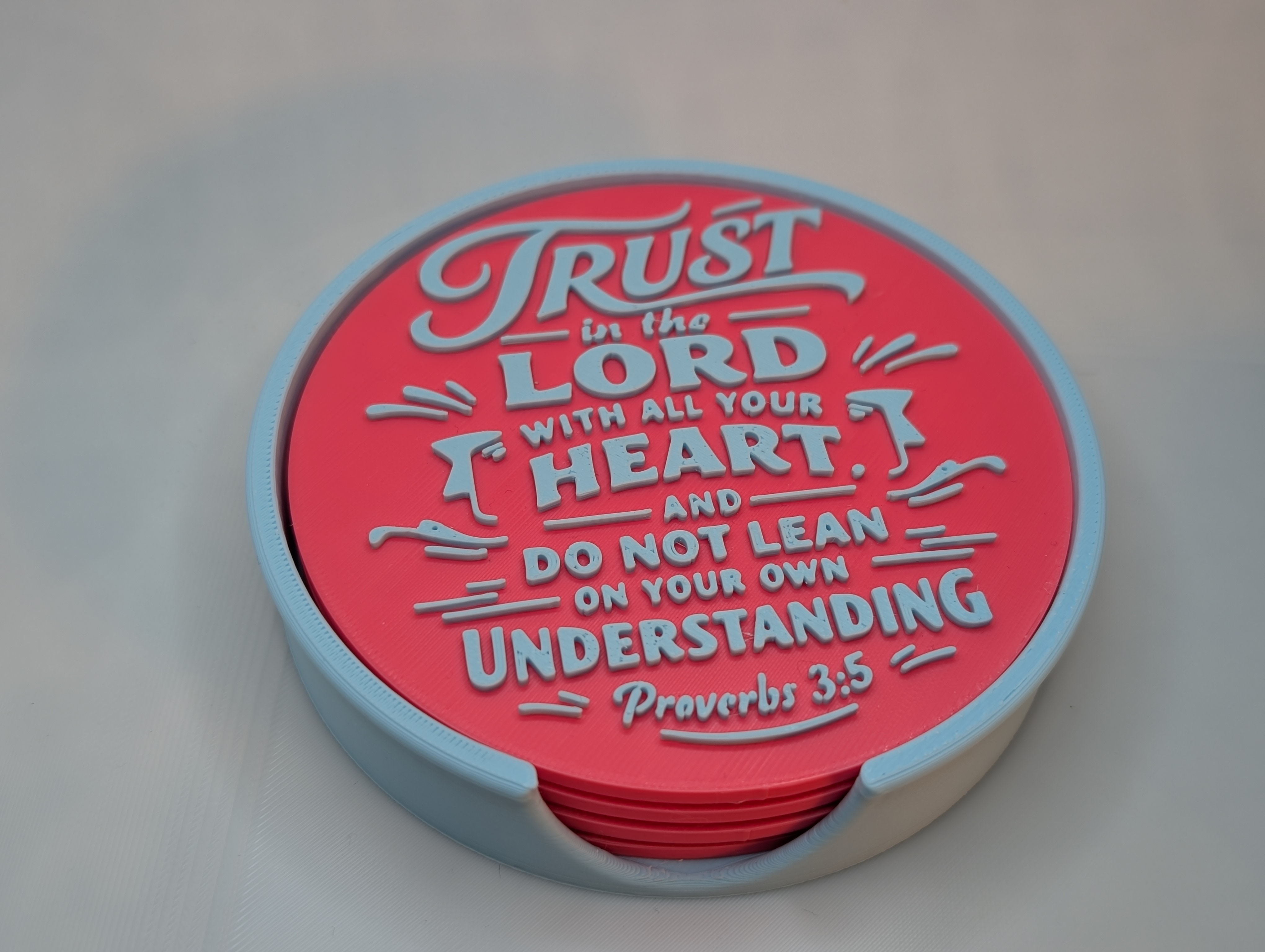 Miniatura 2 do modelo 3D Bible Verse Coaster Set