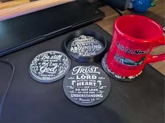 Bible Verse Coaster Set