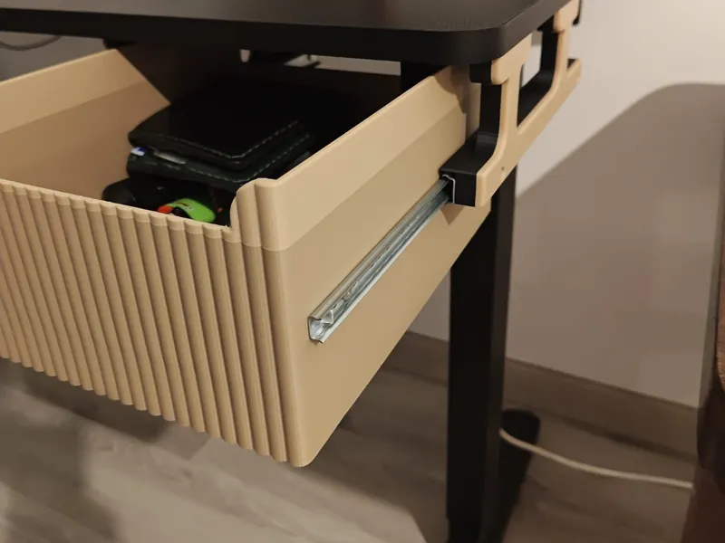 Smooth-Glide Modular Storage Drawer (20x24x12cm)