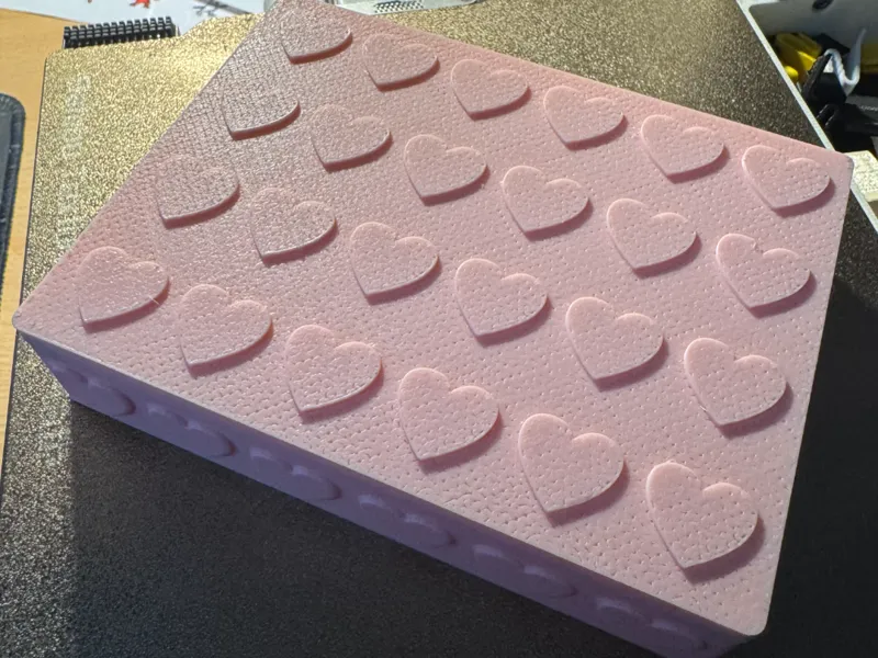 Simple box with hearts