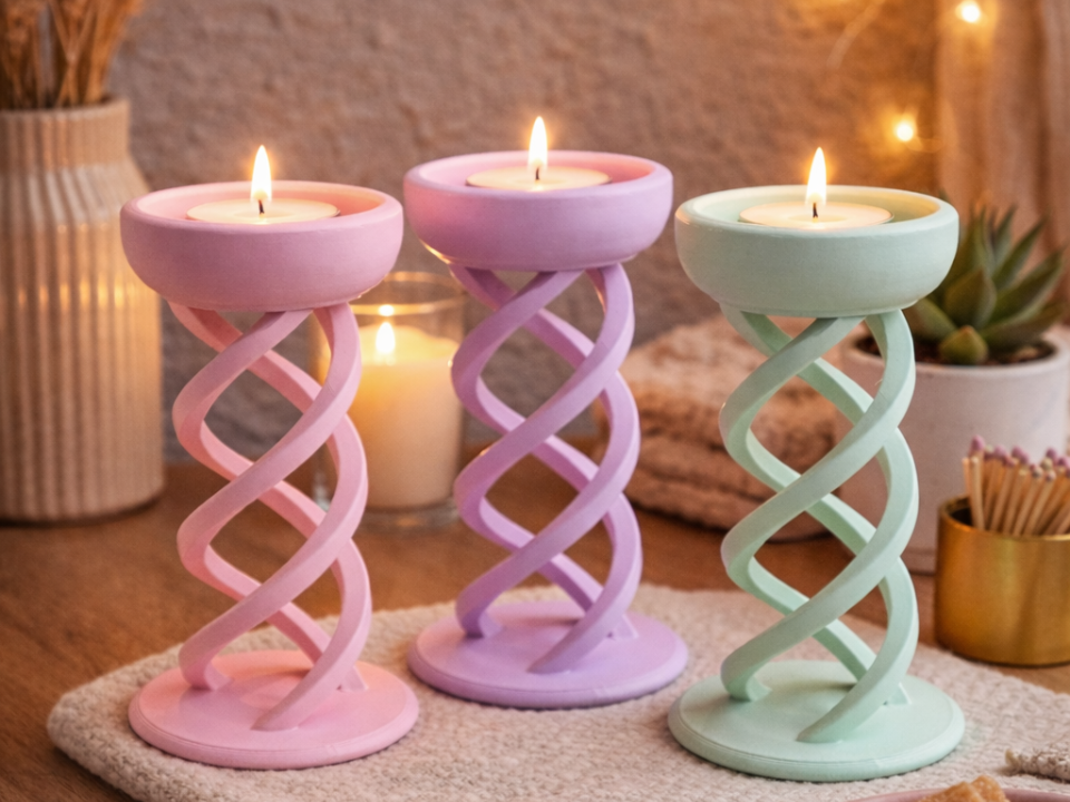 Spiral Tea Light Candle Holder