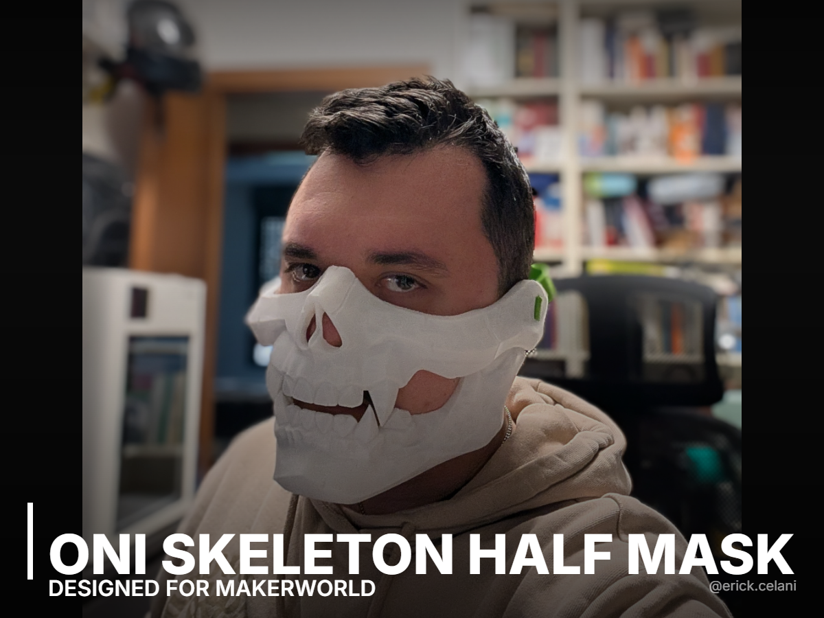 Oni Skeleton Half Mask