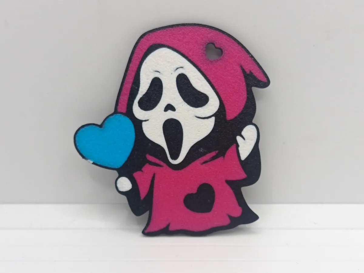 Valentines Ghostface Keychain - Free 3D Print Model - MakerWorld