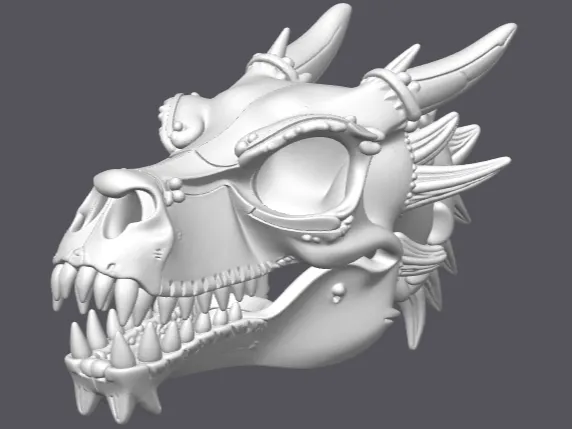 Chinese Dragon Skull