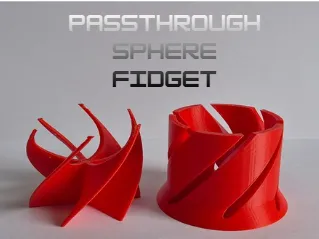Passthrough fidget cylinder 
