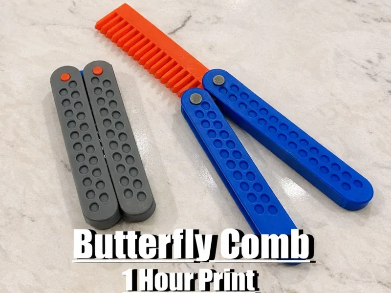 Butterfly Comb Fidget Toy  (No Supports)