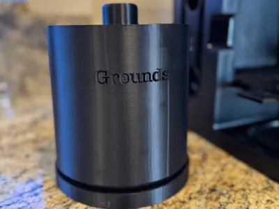 Coffee/Tea Grounds Bin with Drip Pan and Lid