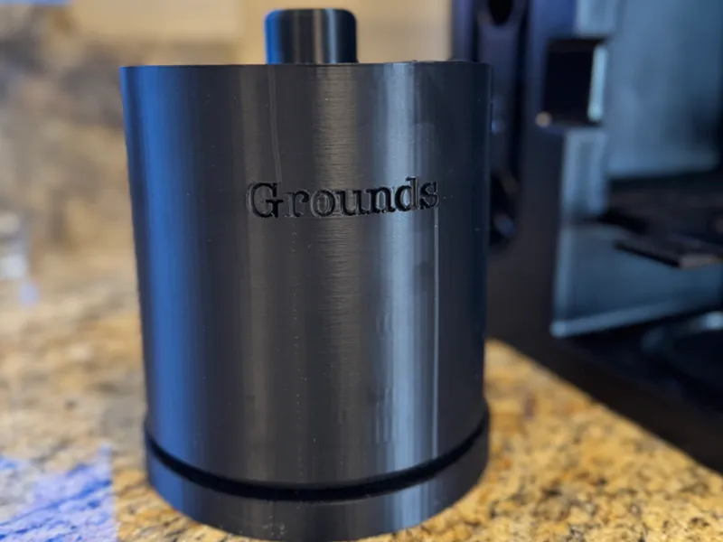 Coffee/Tea Grounds Bin with Drip Pan and Lid
