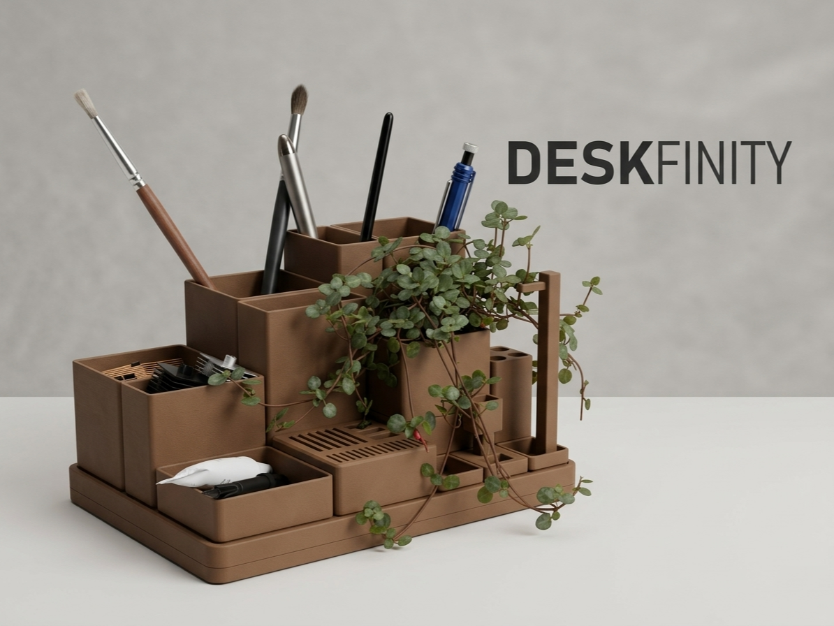 DESKFINITY Modular Desk Organizer System 