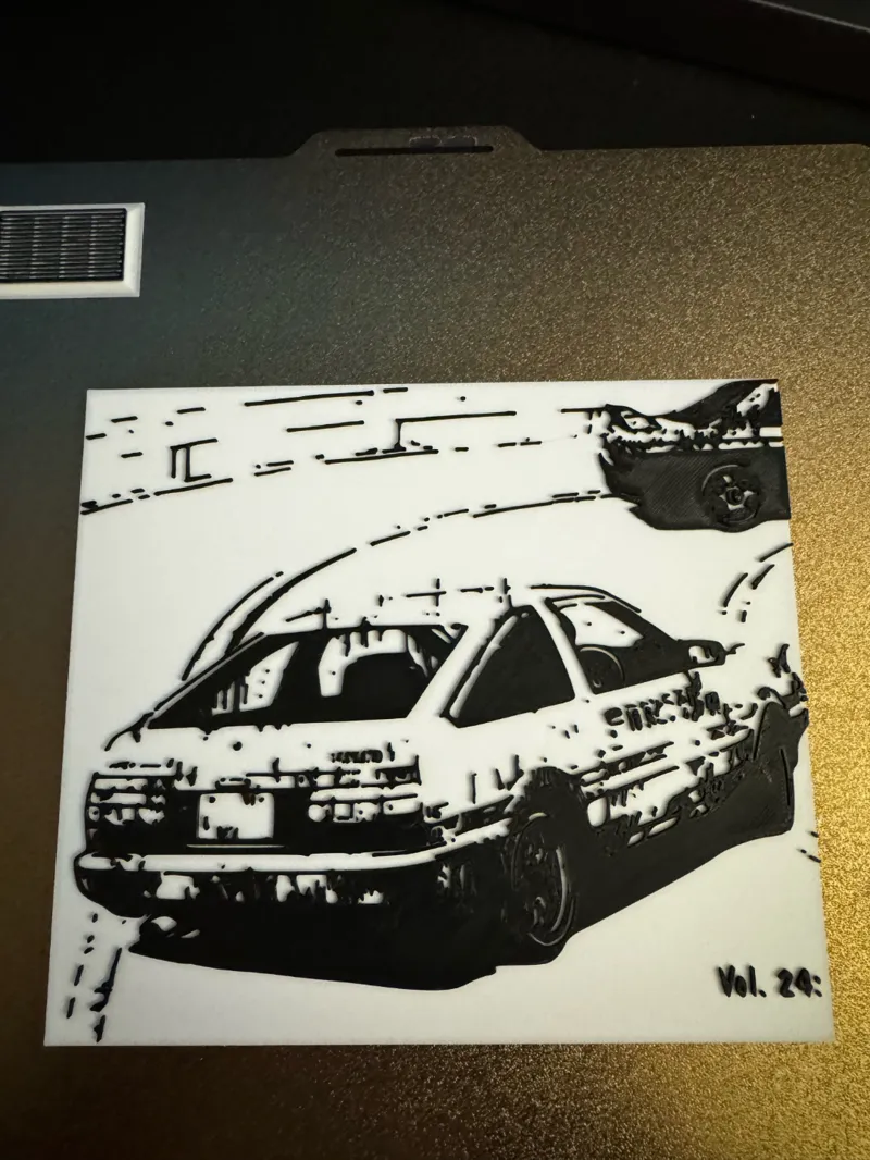 Initial D Manga Panel Wallart