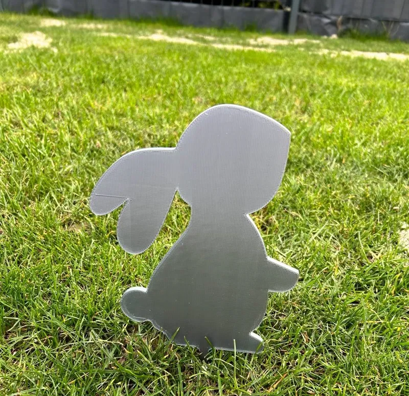Easter Rabbit no2 / stick'in grass -> Garden decoration